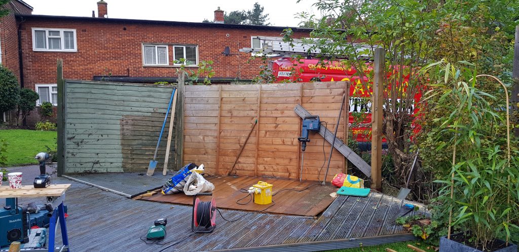 Before New Fence A Patio